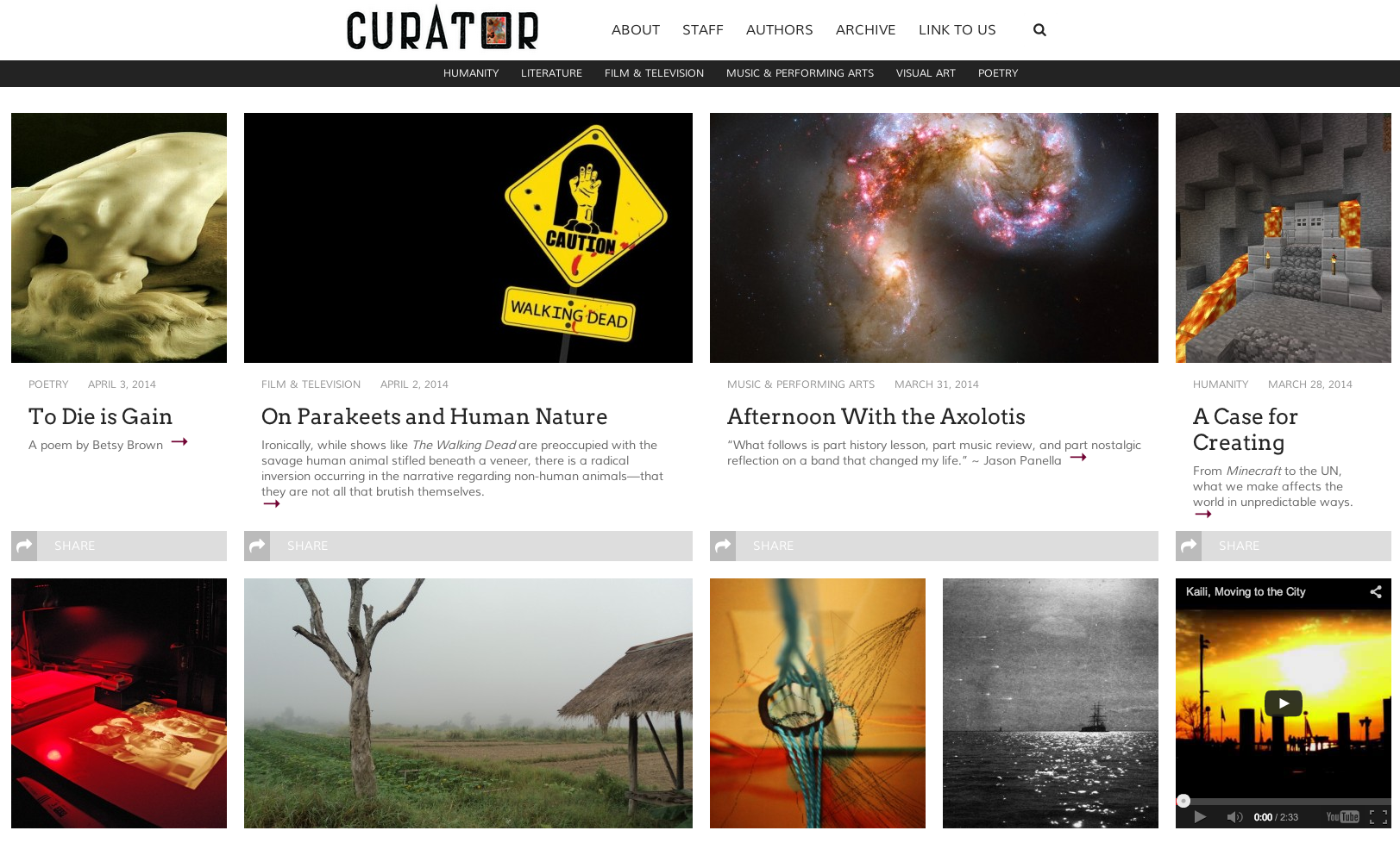 Curator magazine gets a new look!