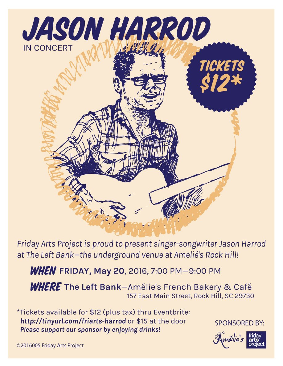 JASON HARROD concert flyer